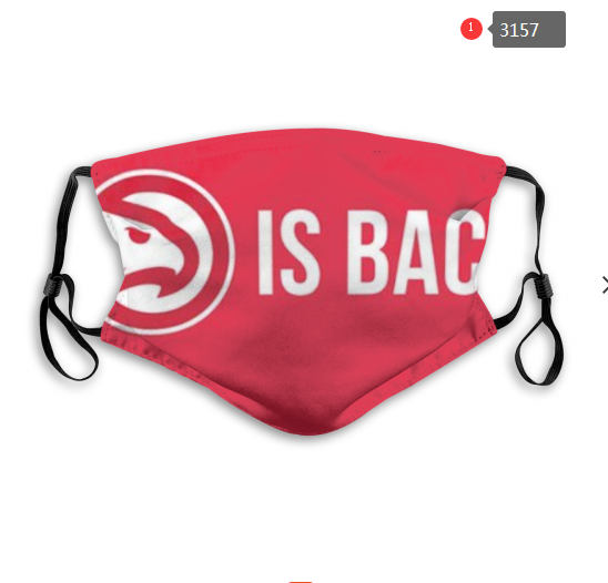 NBA Atlanta Hawks #1 Dust mask with filter->nba dust mask->Sports Accessory